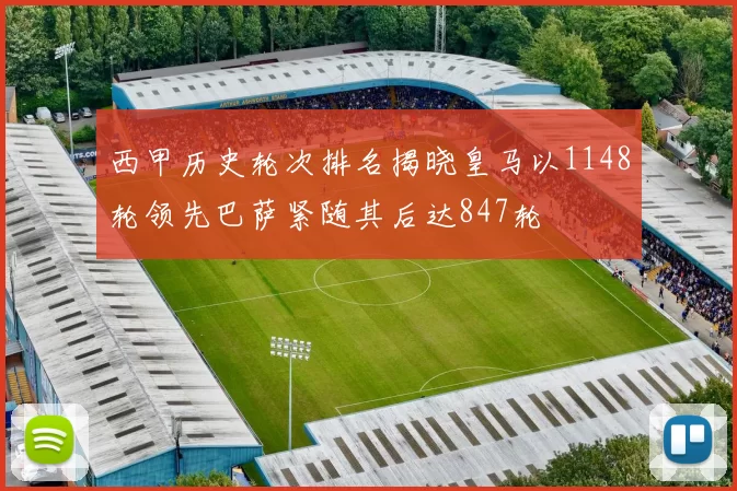 西甲历史轮次排名揭晓皇马以1148轮领先巴萨紧随其后达847轮